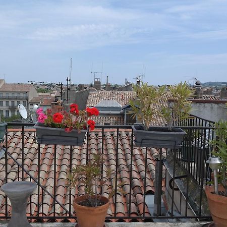 Penthouse Apartment Overlooking Place Carnot 카르카손 외부 사진
