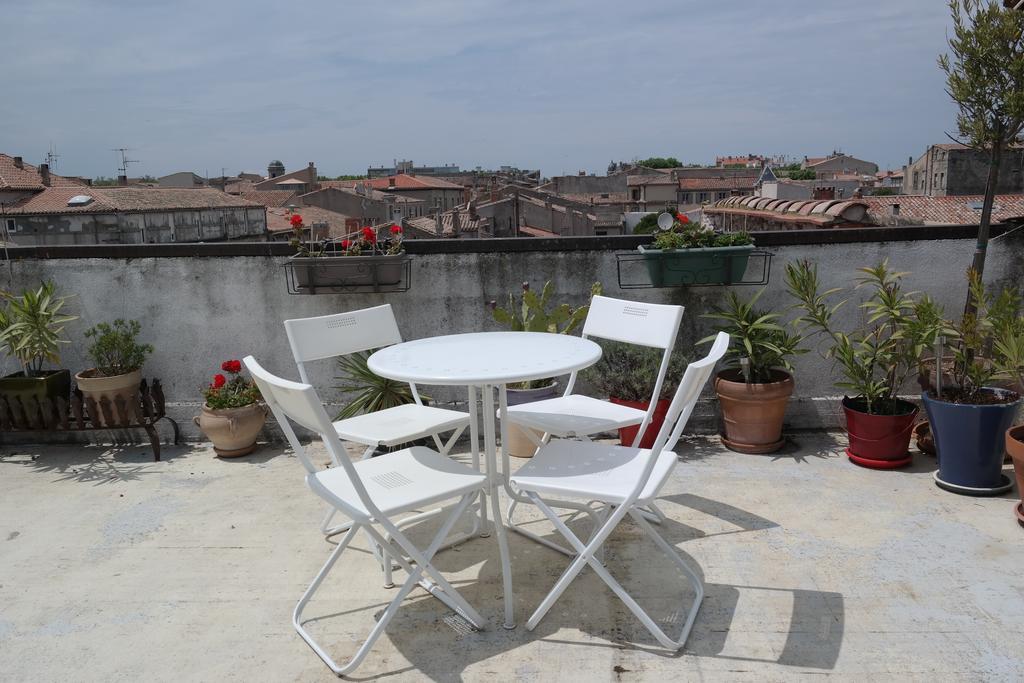 Penthouse Apartment Overlooking Place Carnot 카르카손 외부 사진